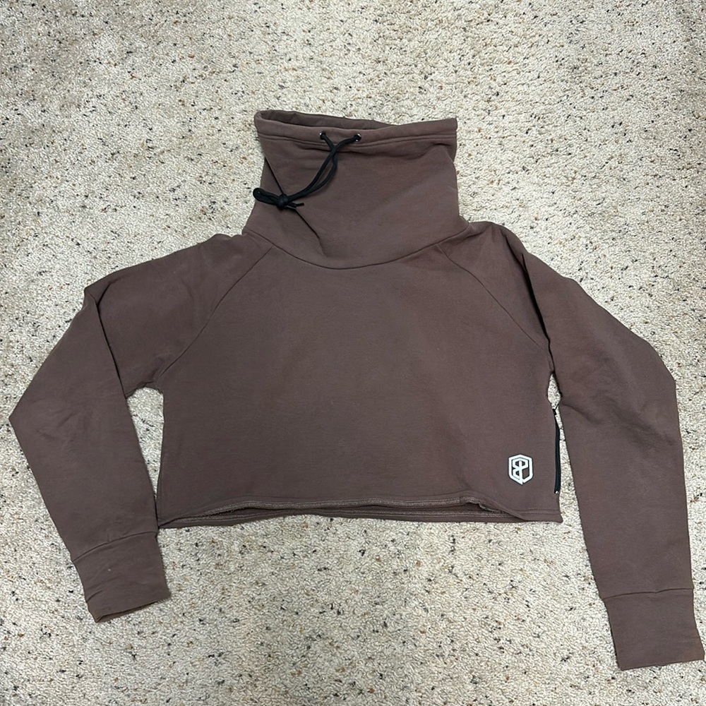 Born Primitive Brown Crop Hoodie